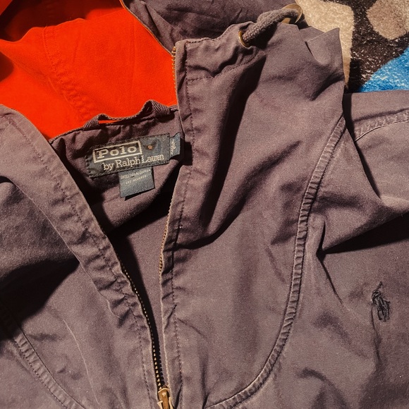 Red and Blue 1990s Ralph Lauren Wind Breaker Jacket - Picture 2 of 9